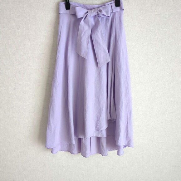 Banzai Dresses & Skirts - Banzai Linen Poplin Wrap Flare Skirt